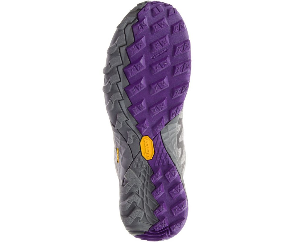 Kozaki Merrell Damskie Szare/Fioletowe - Siren 3 Mid Waterproof - 509371-MTR